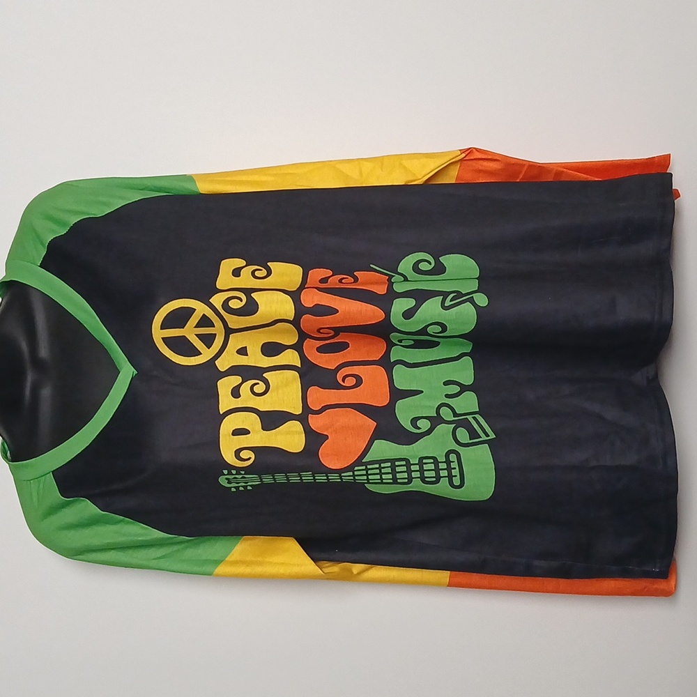 Peace Love Music Long Sleeve Tee - Picture 2 of 5